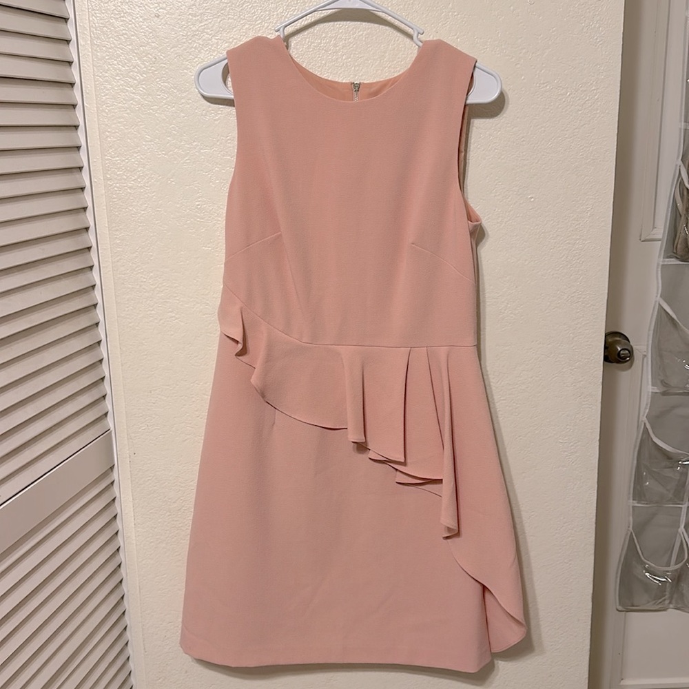 Vince Camuto Pink Peplum Dress